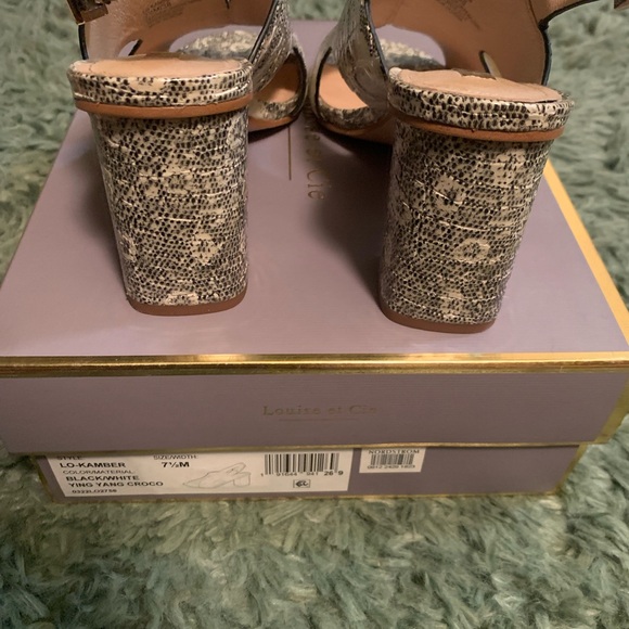 7.5 LOUIS ET CIE KAMBER crocodile sandals practically new! - Picture 2 of 5